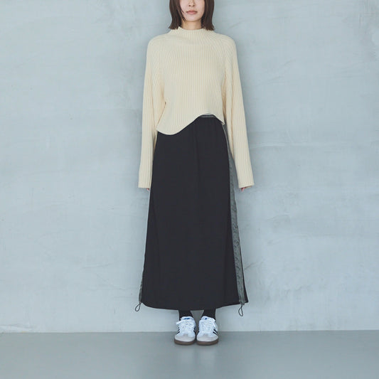 5-Gauge Asymmetric Ribbed Pullover