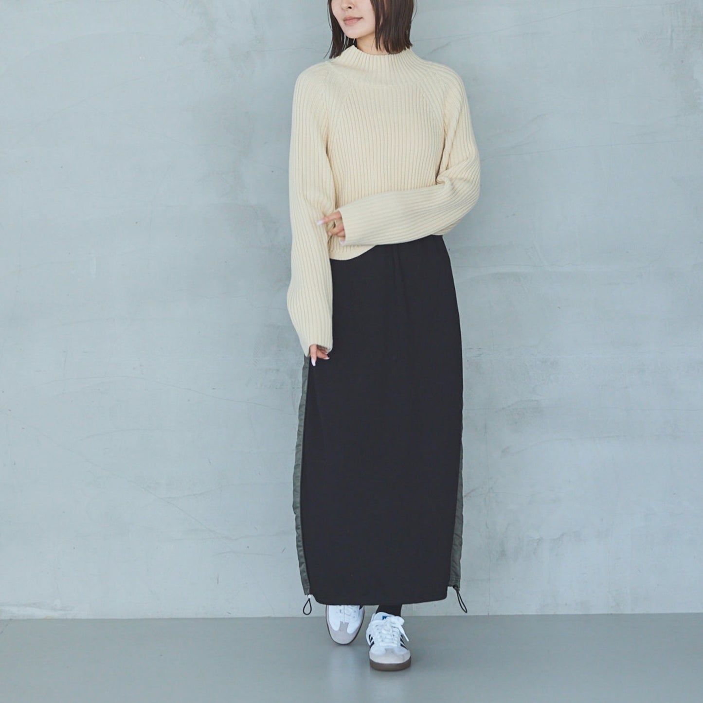 5-Gauge Asymmetric Ribbed Pullover