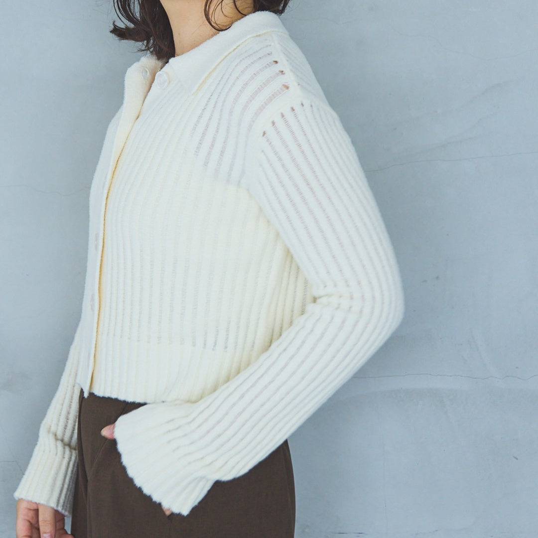 Feather Yarn Sheer Pullover