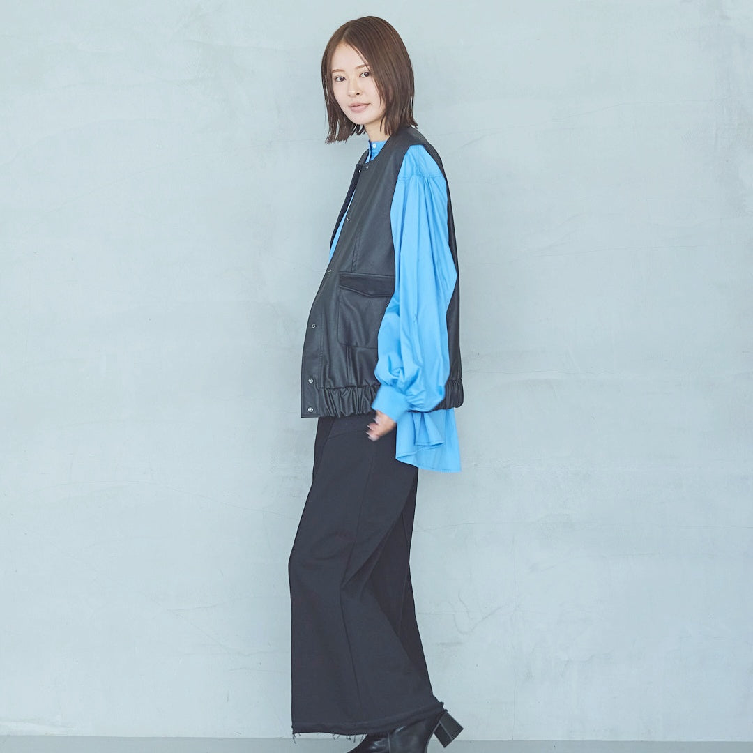 Cut-Off Jersey Skirt