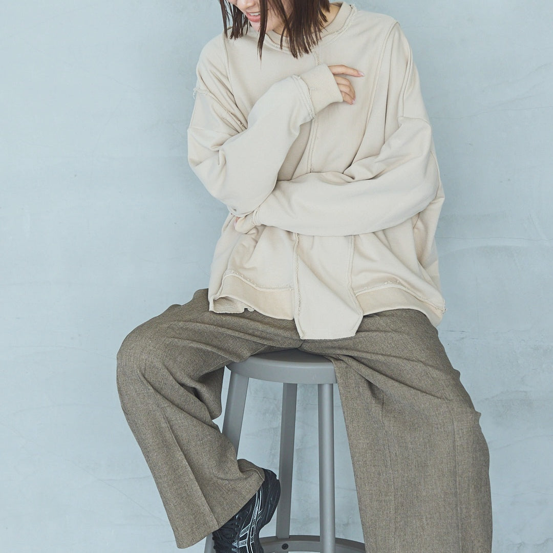 Cut-Off Jersey Pullover UNISEX