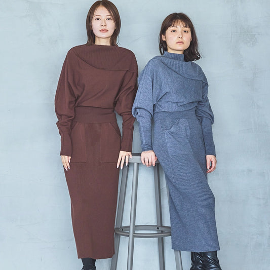 12-Gauge Lightweight Ribbed Panel Knit Pullover