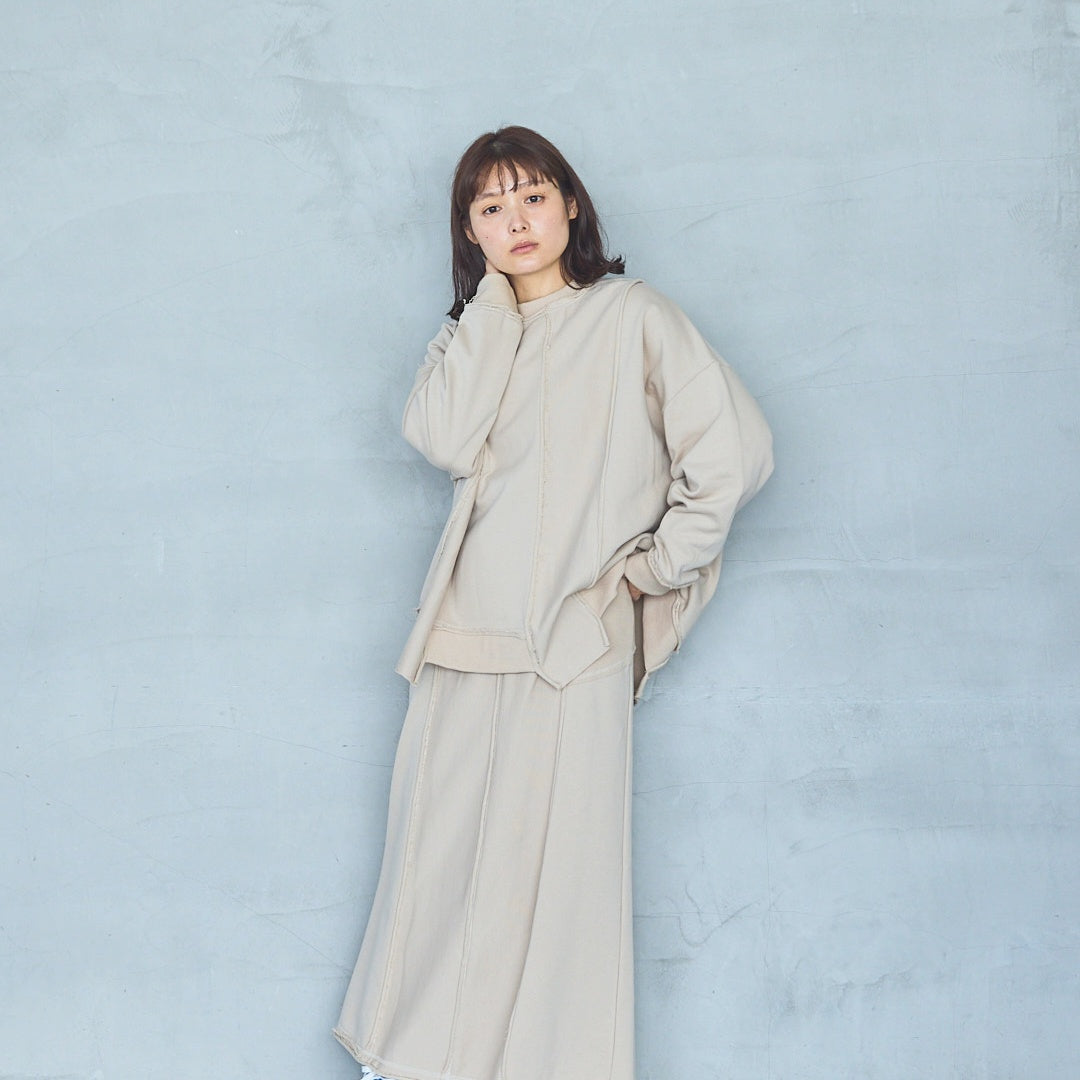 Cut-Off Jersey Skirt