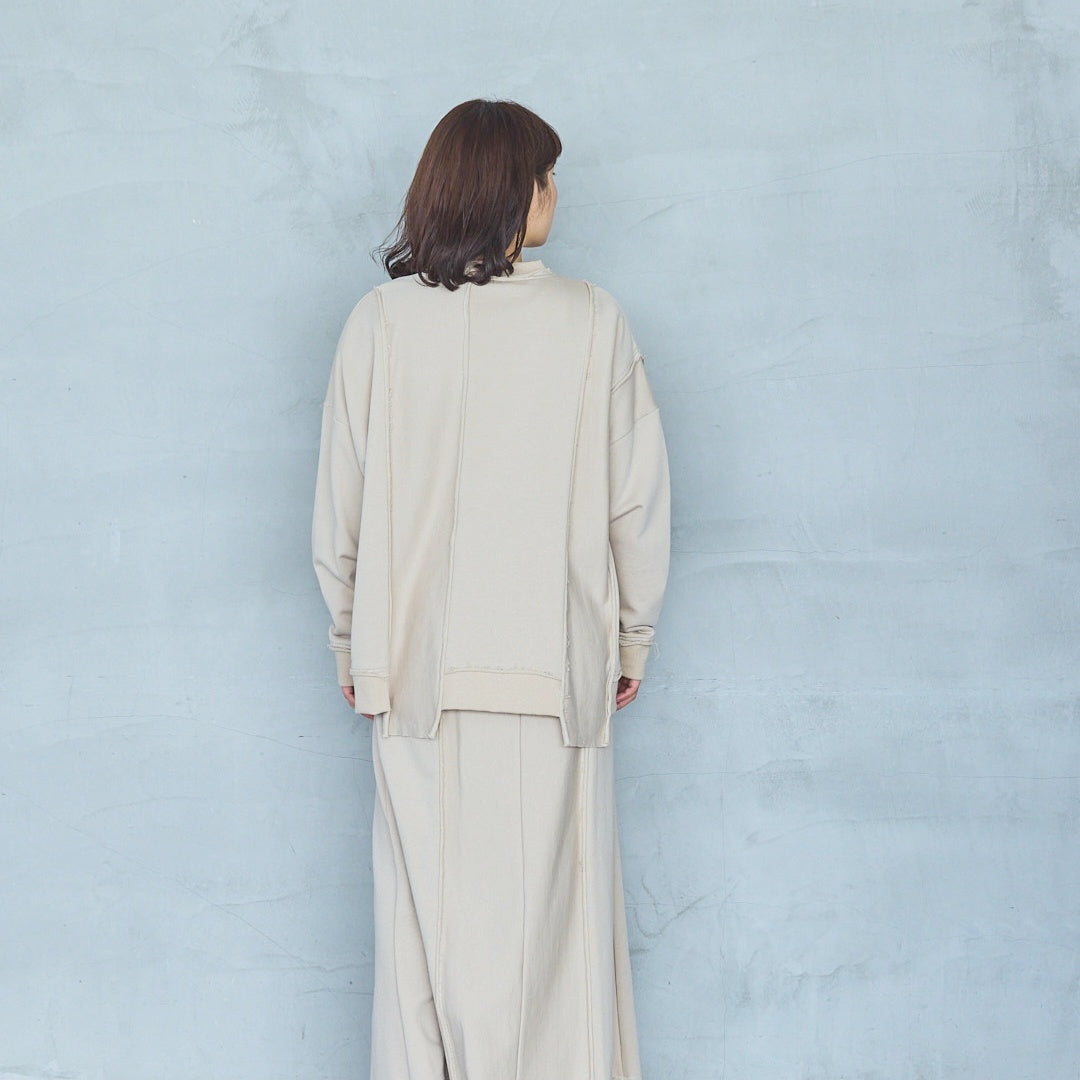 Cut-Off Jersey Skirt