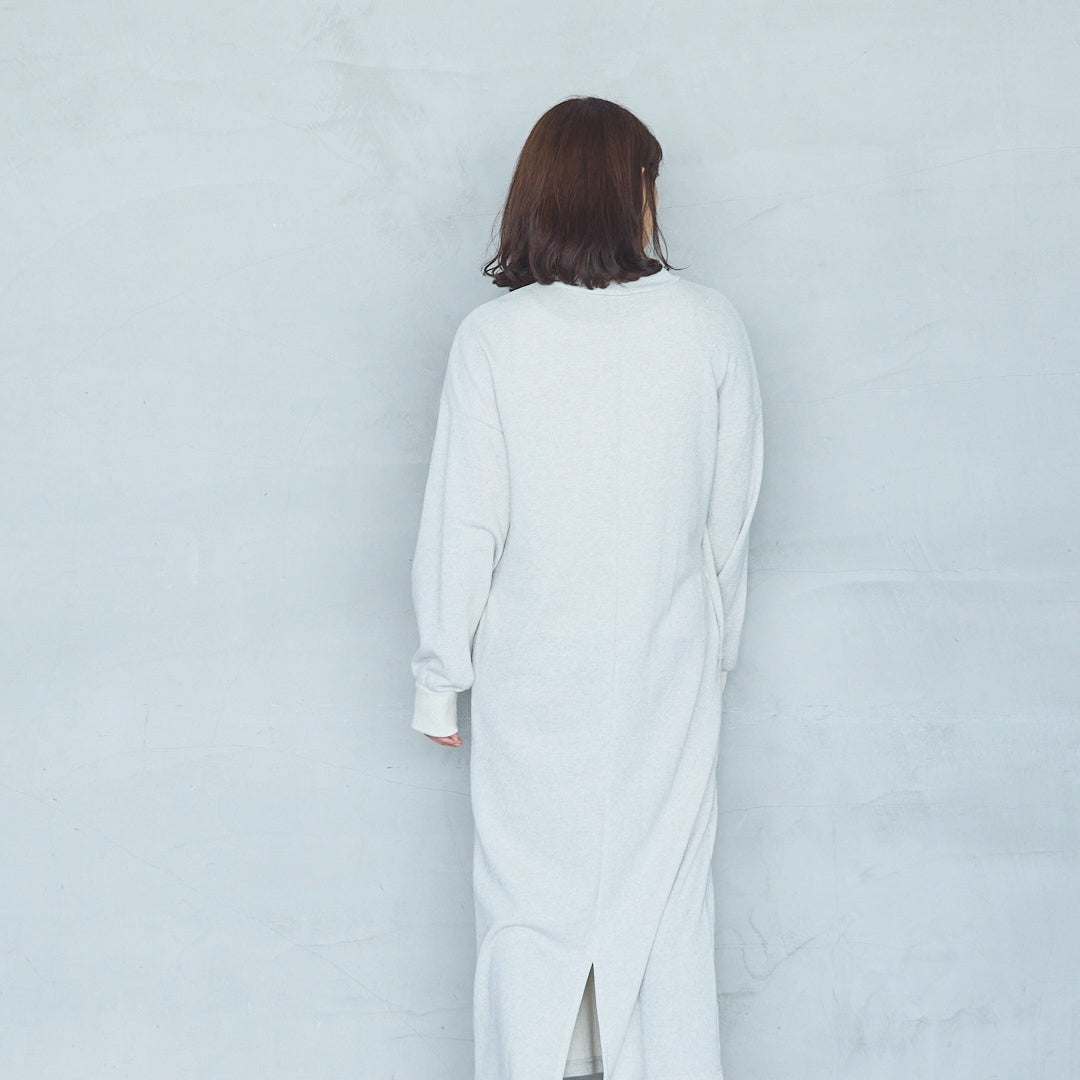 Bonded French Terry V-Neck Onepiece