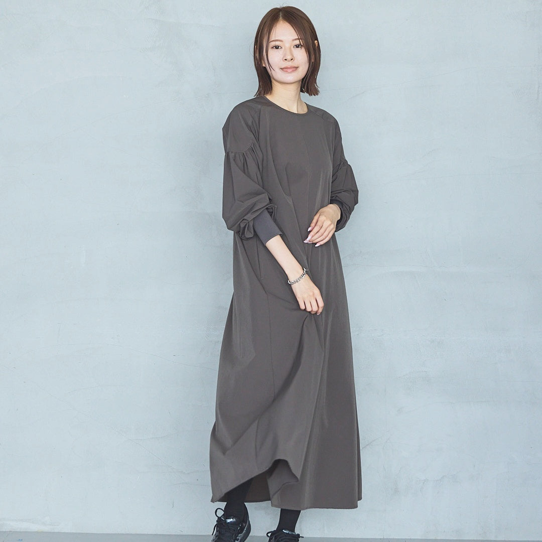 4-Way Stretch Curved Sleeve Onepiece