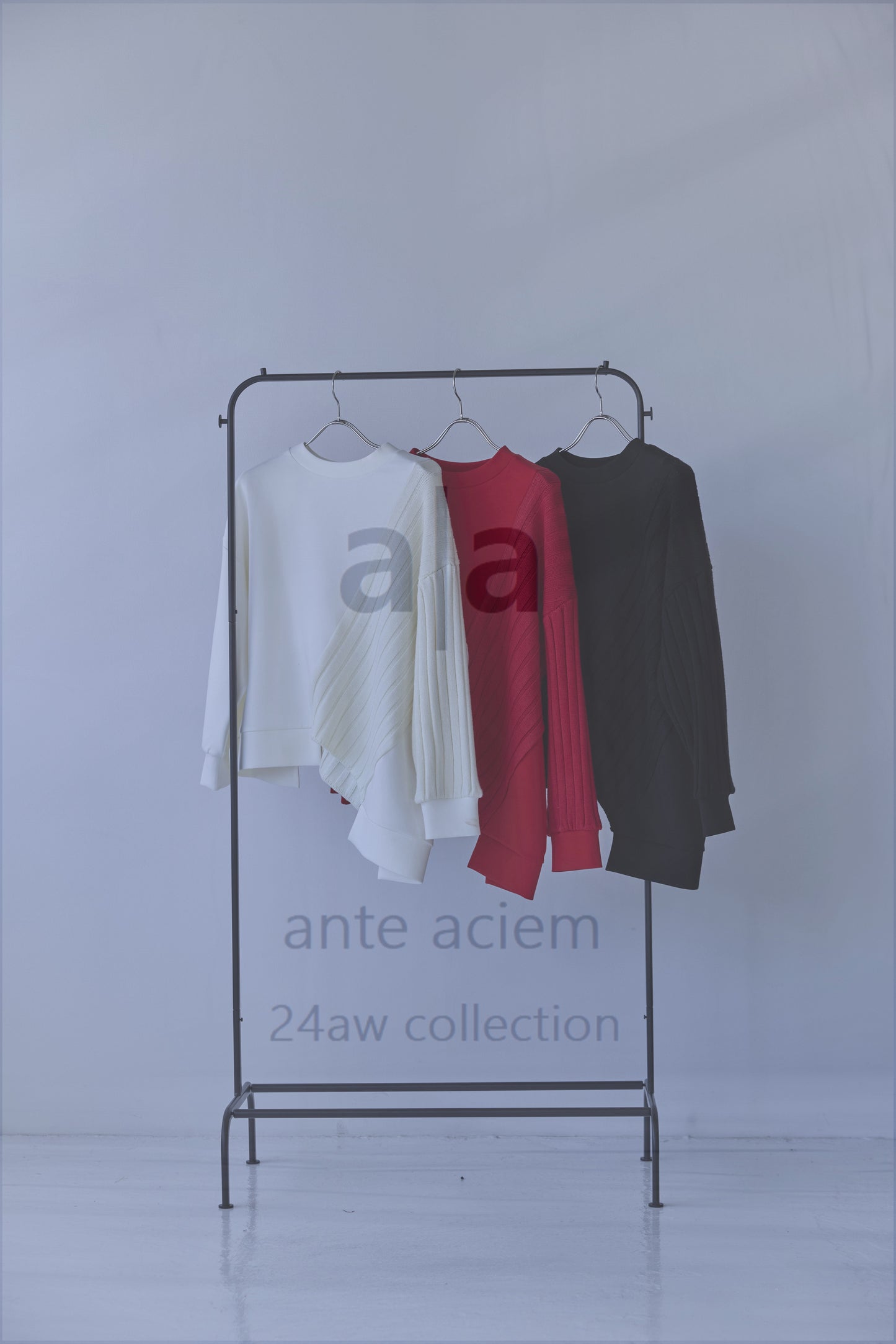 14G Knit + Double-knit Fabric Asymmetric Pullover