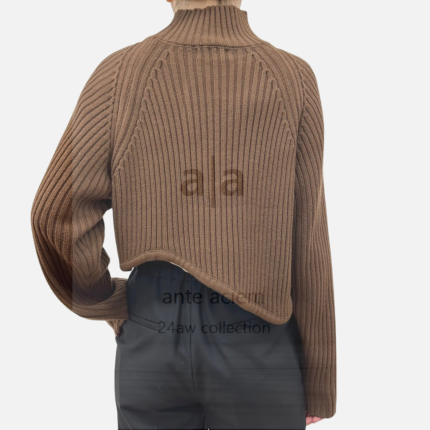 5G Asymmetric Ribbed Sweater