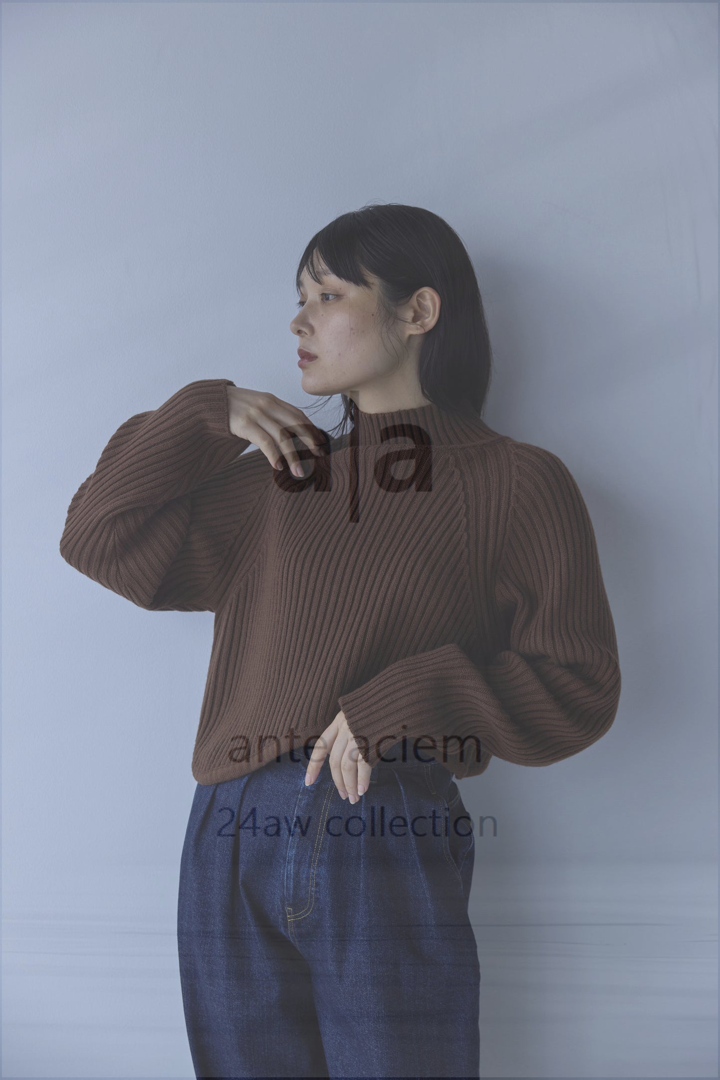 5G Asymmetric Ribbed Sweater