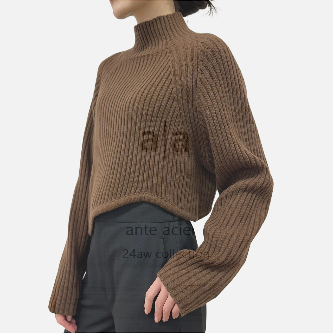 5G Asymmetric Ribbed Sweater