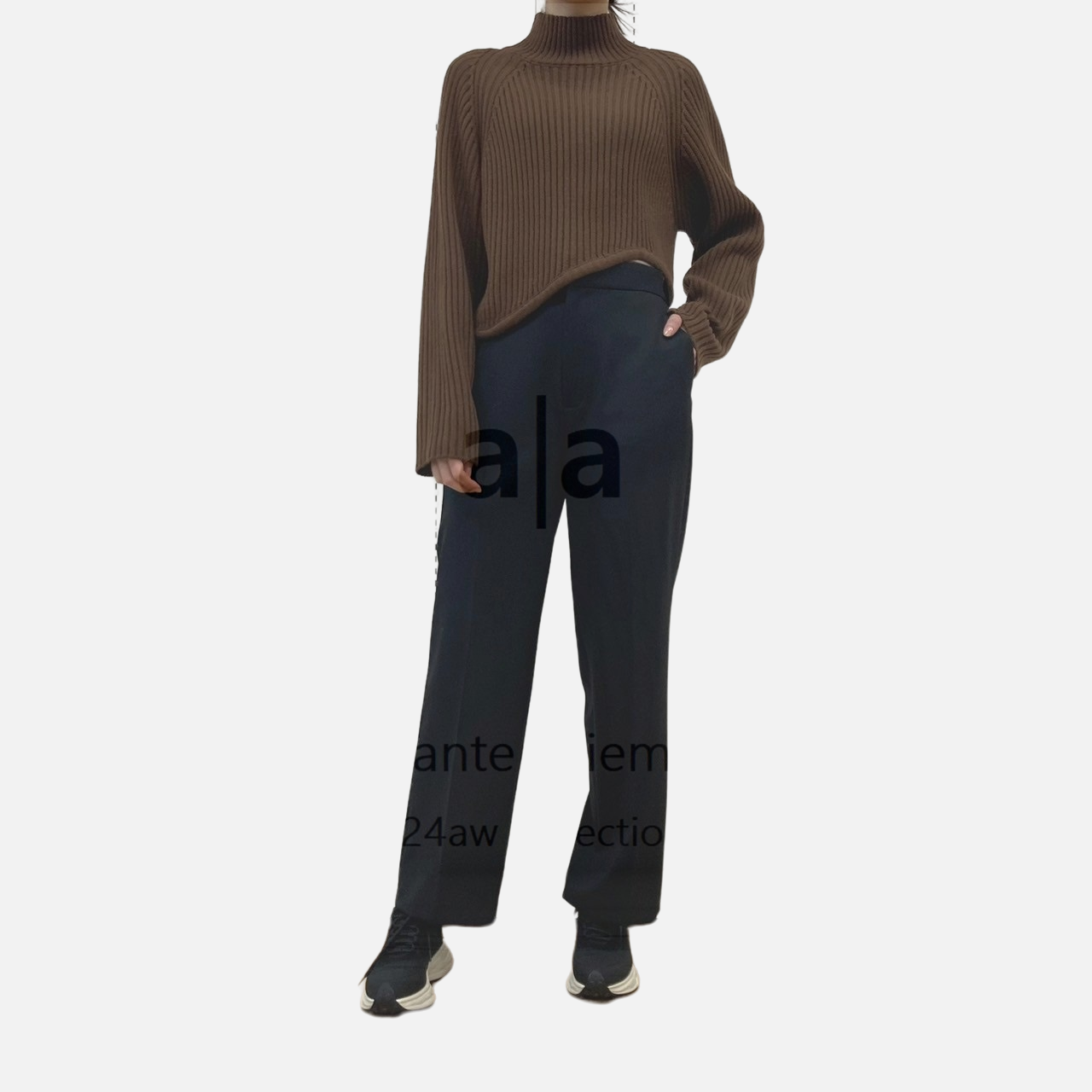 5G Asymmetric Ribbed Sweater