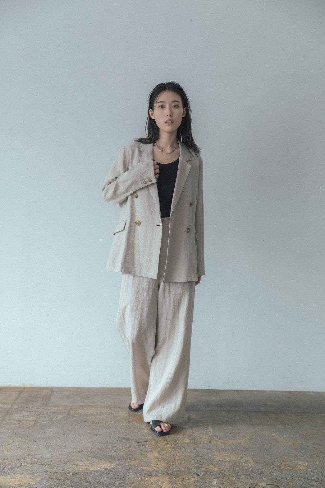 Washable linen jacket