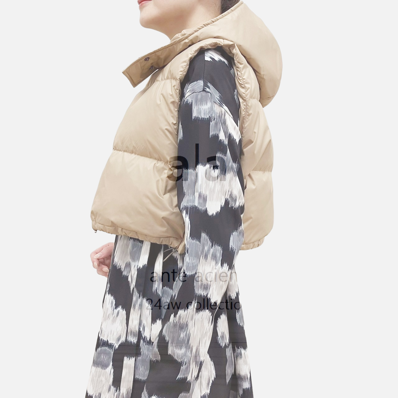 Water-Repellent Fabric Down Vest