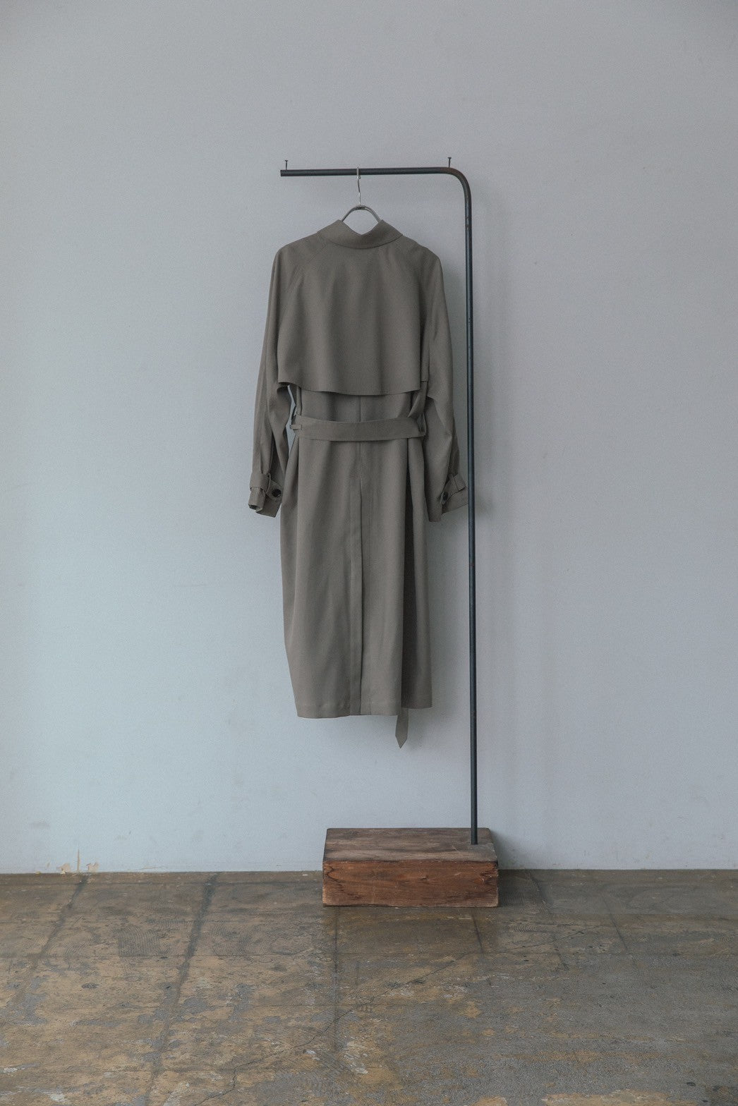 Basic twill trench coat