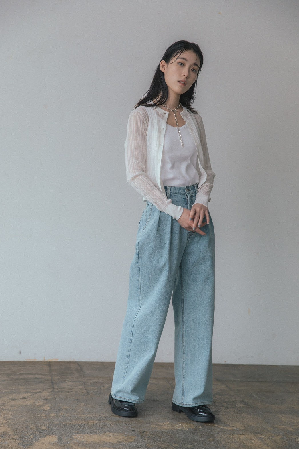 KAIHARA Denim baggy pants