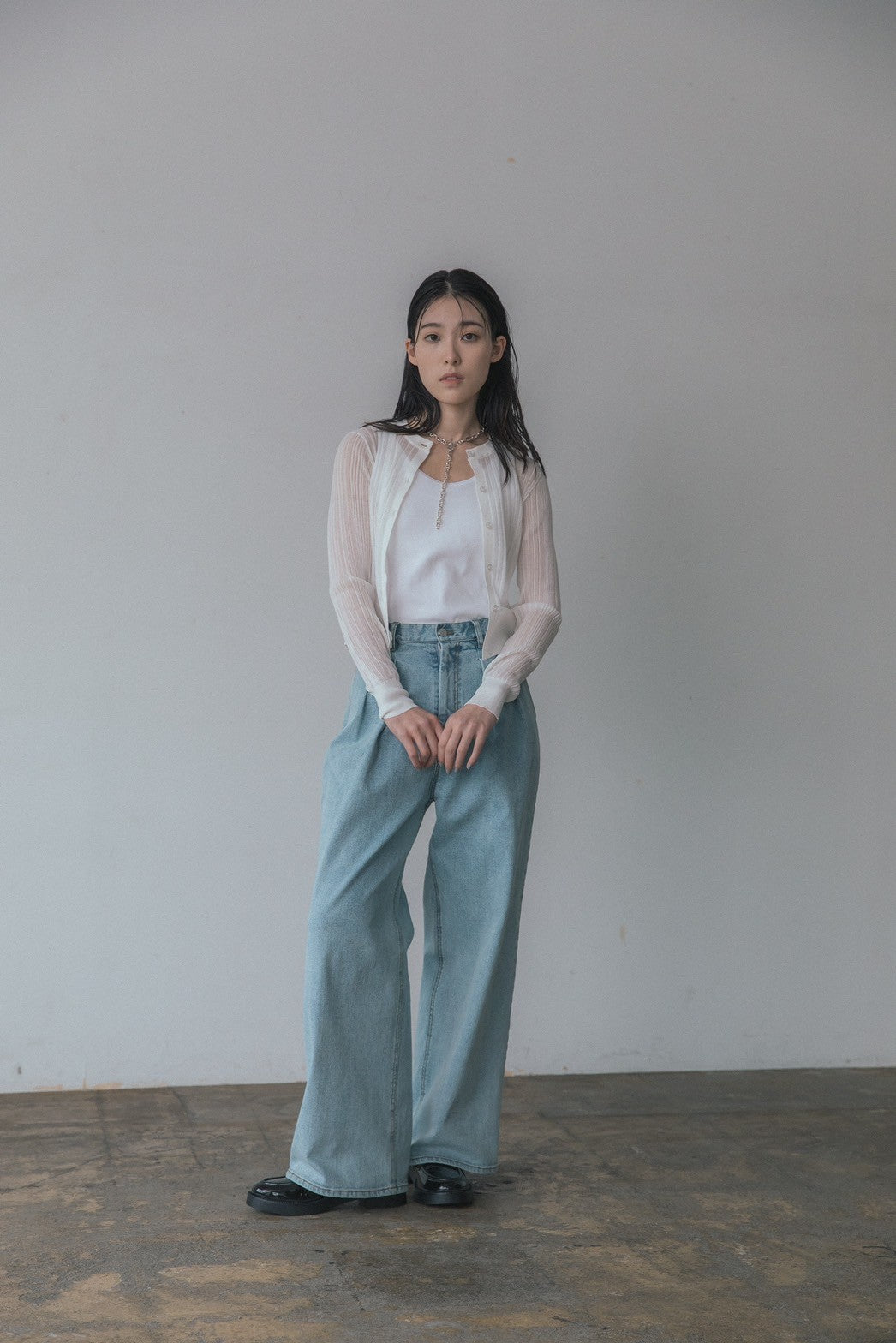 KAIHARA Denim baggy pants