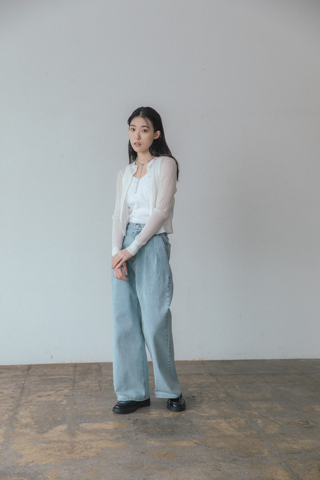 KAIHARA Denim baggy pants