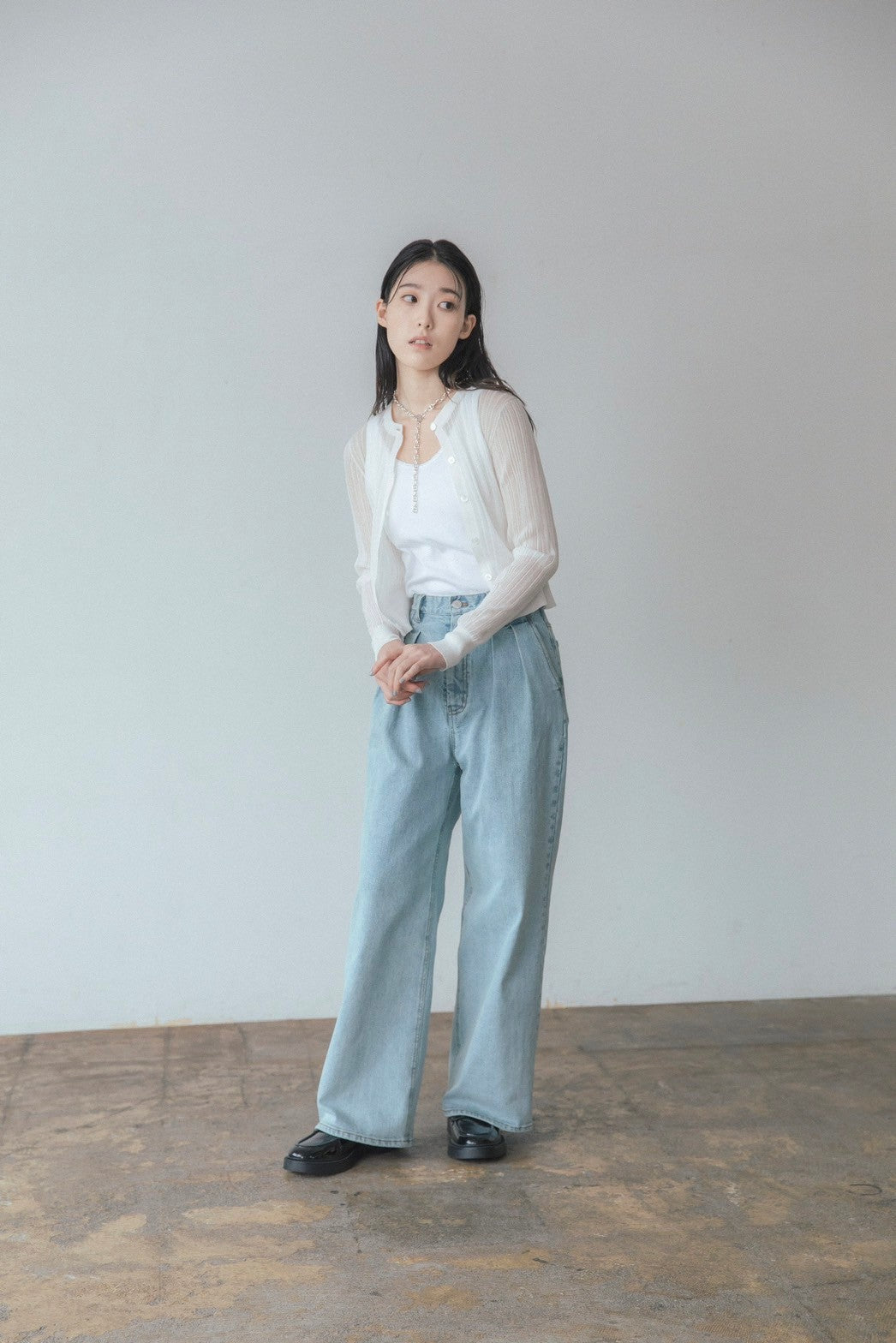 KAIHARA Denim baggy pants