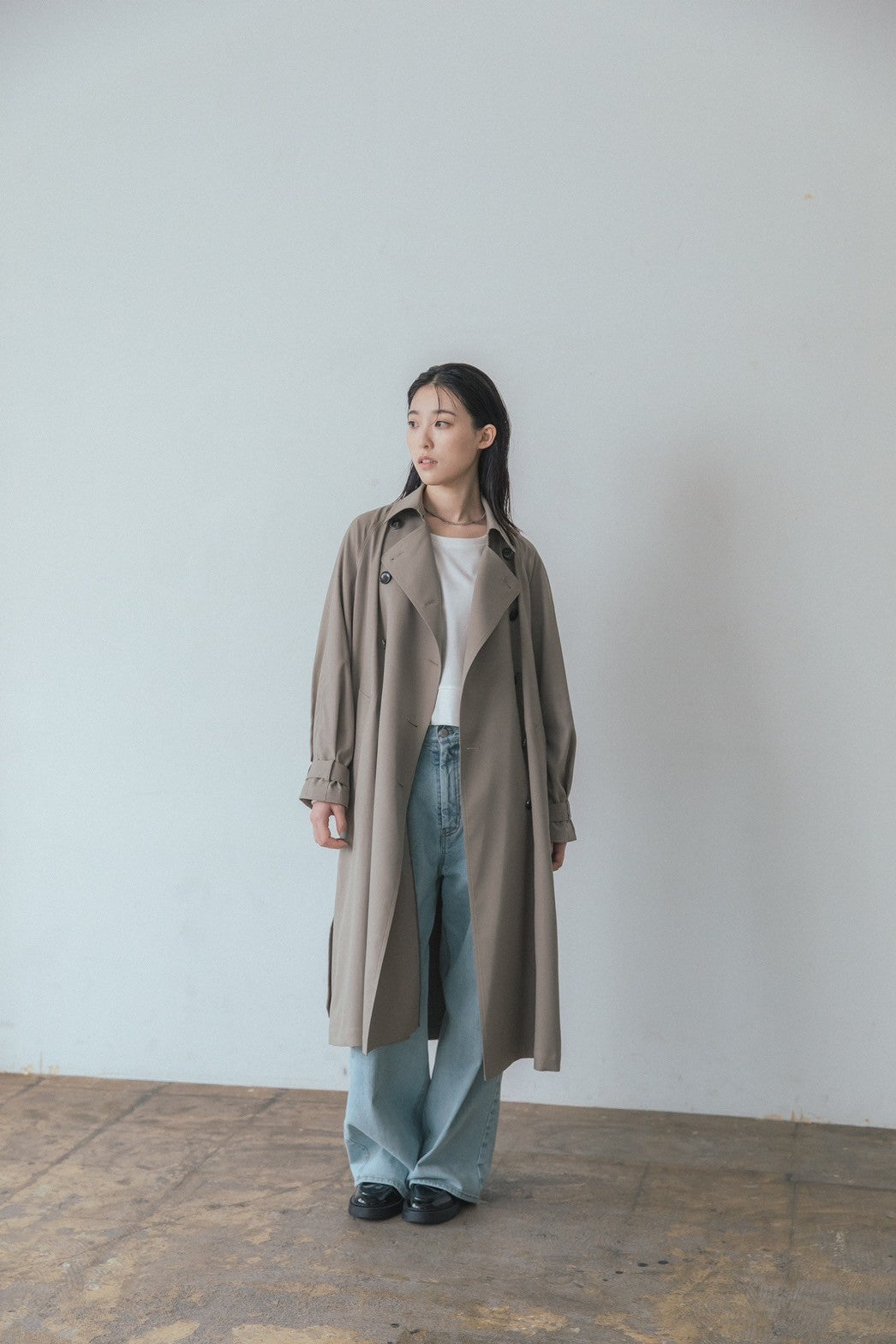 KAIHARA Denim baggy pants