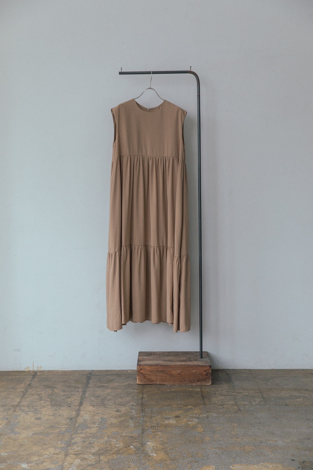 Tencel linen tiered dress