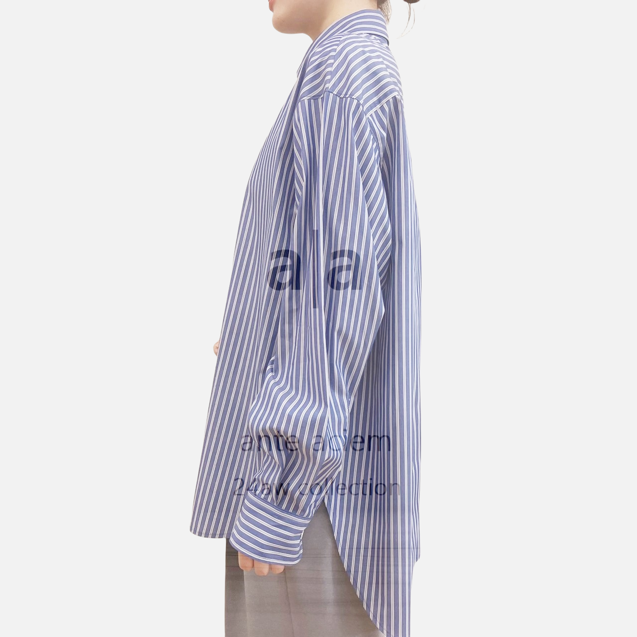 Big Button Down Stripe Shirt-Unisex