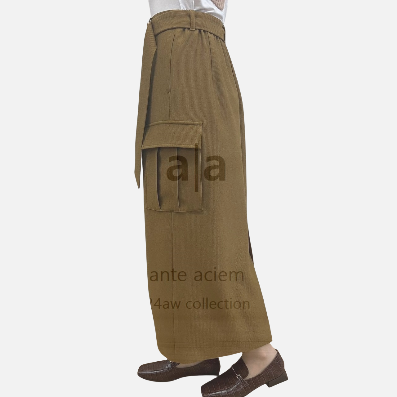 Polyester Pique Cargo Skirt