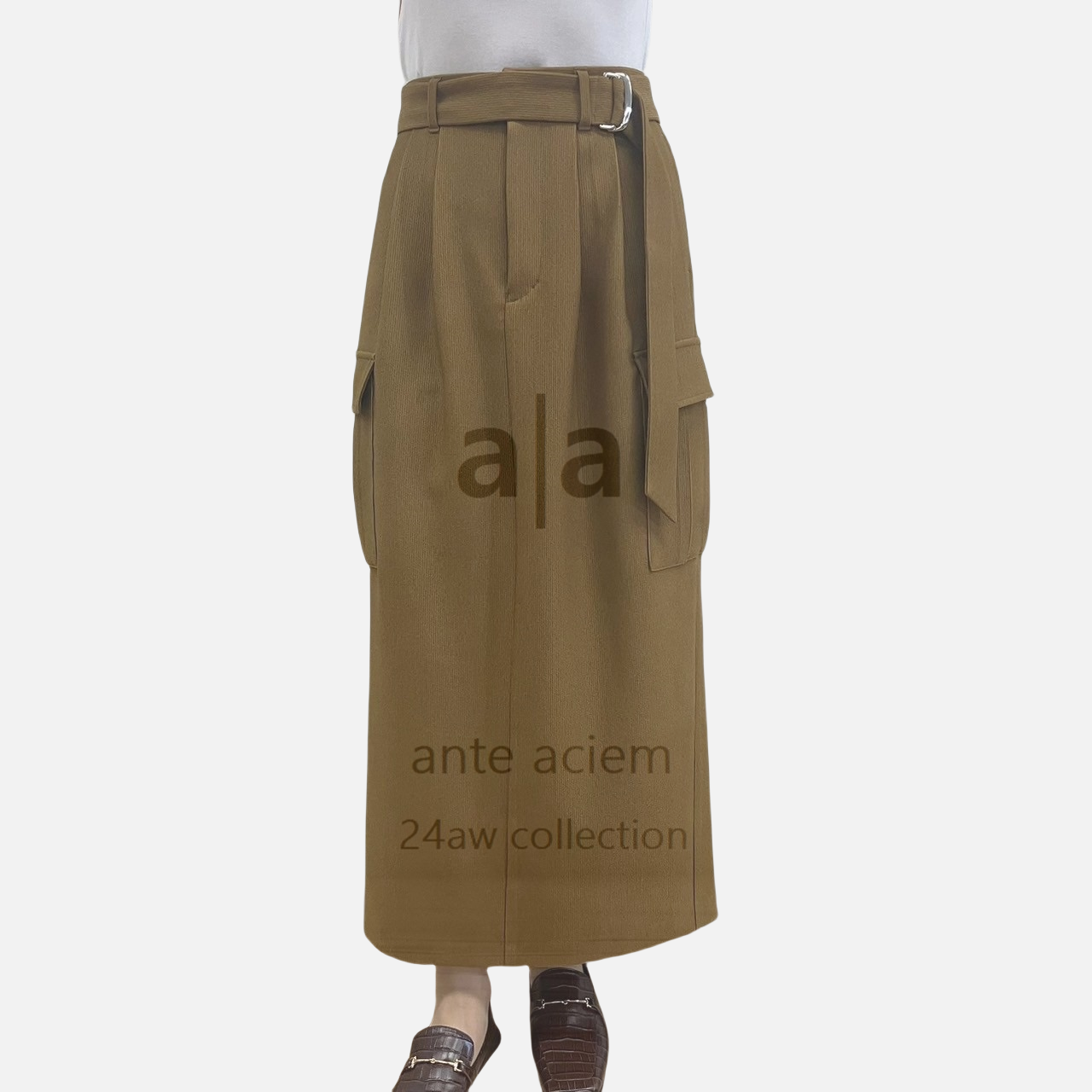 Polyester Pique Cargo Skirt