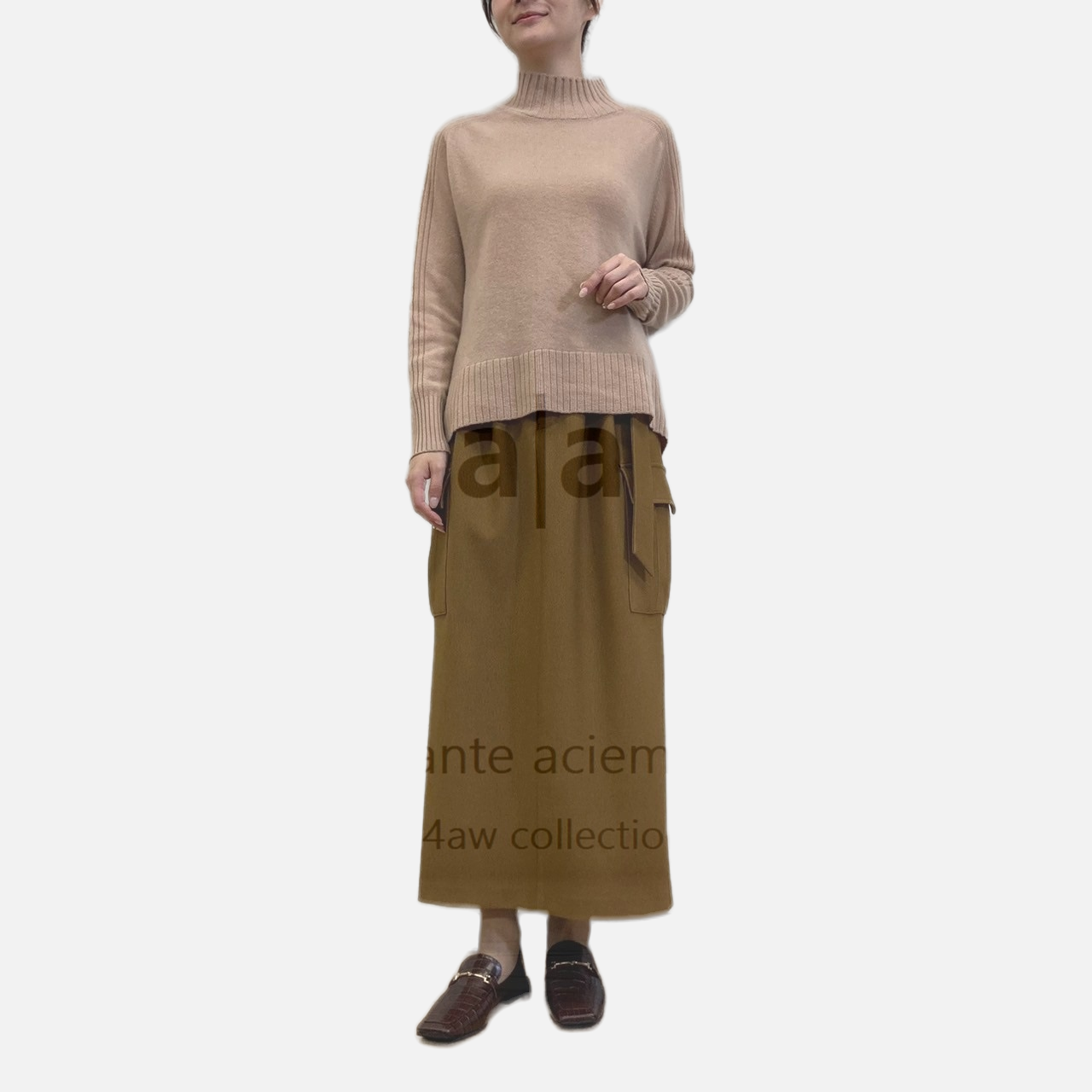 Polyester Pique Cargo Skirt