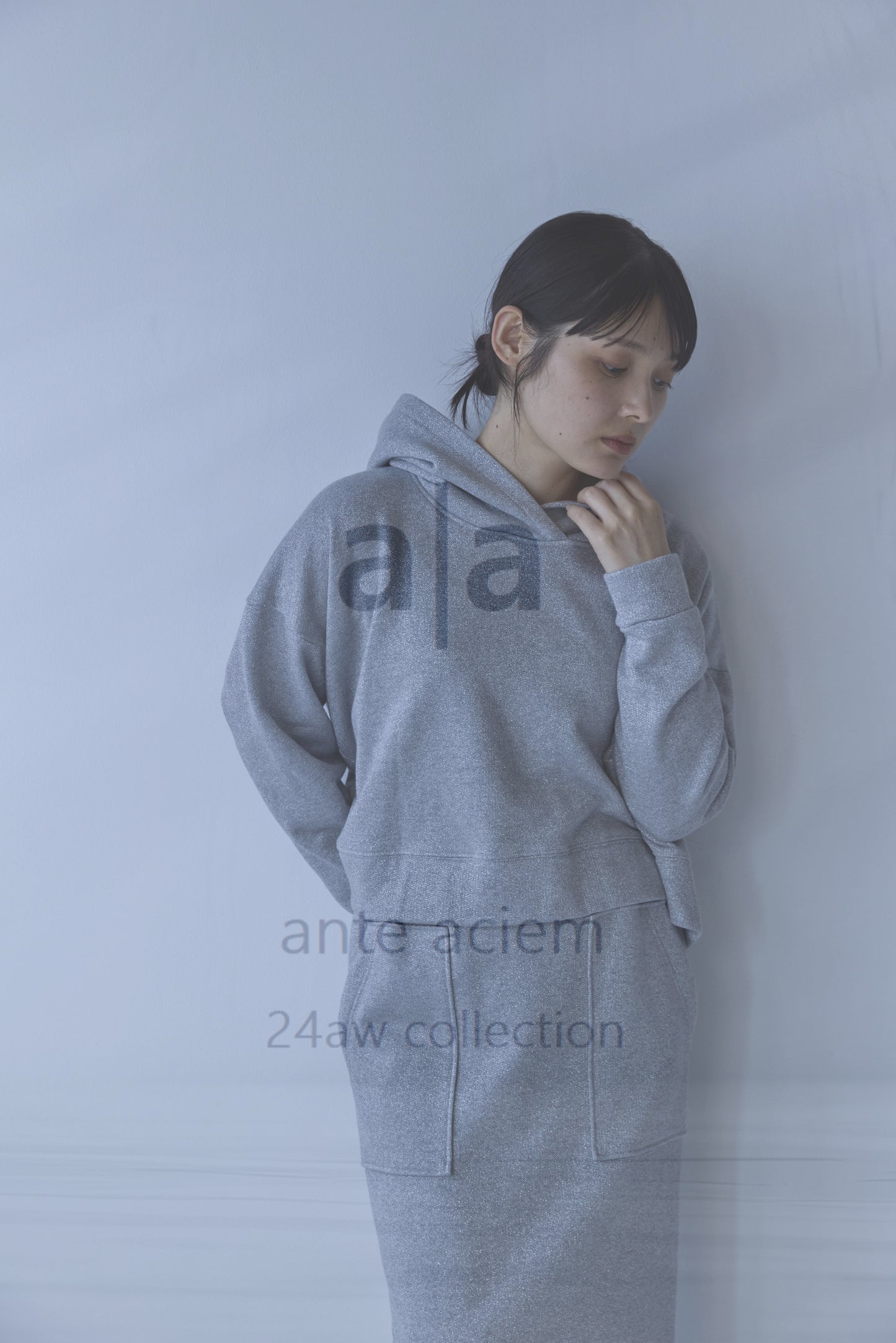 Sparkling Cotton Glimmer Backed Fleece Cropped Pullover