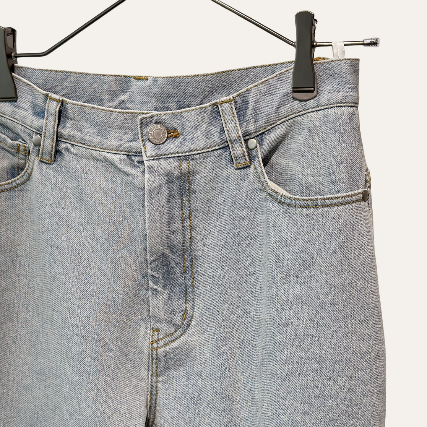 KAIHARA DENIM denim half flare pants
