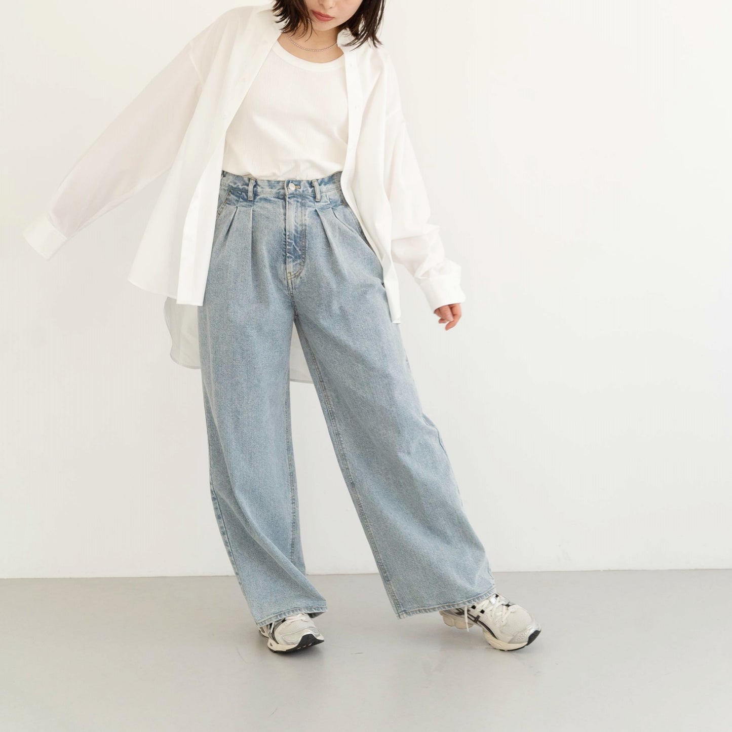 KAIHARA Denim baggy pants