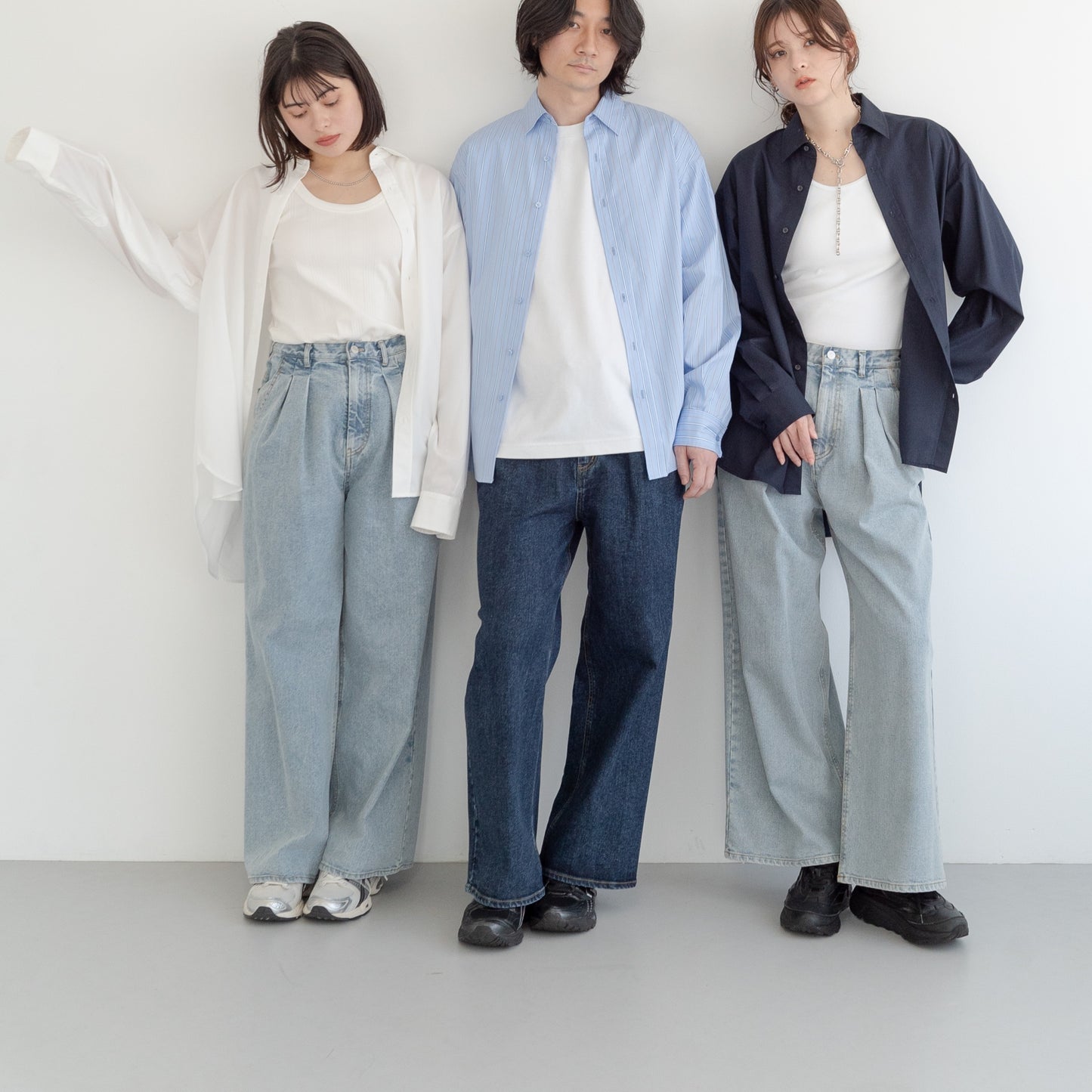 KAIHARA Denim baggy pants