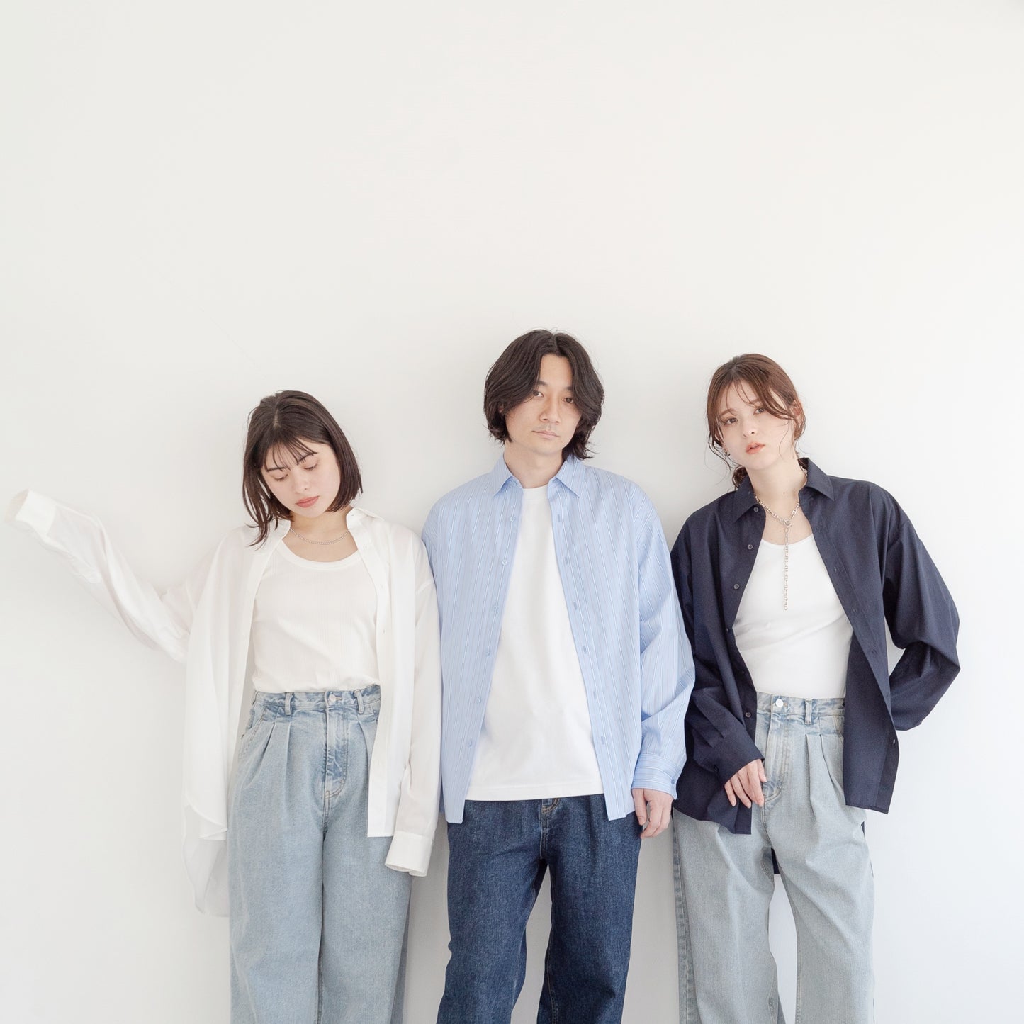 50s tightly woven Luftas and liquid ammonia processed pure cotton oversized design shirt