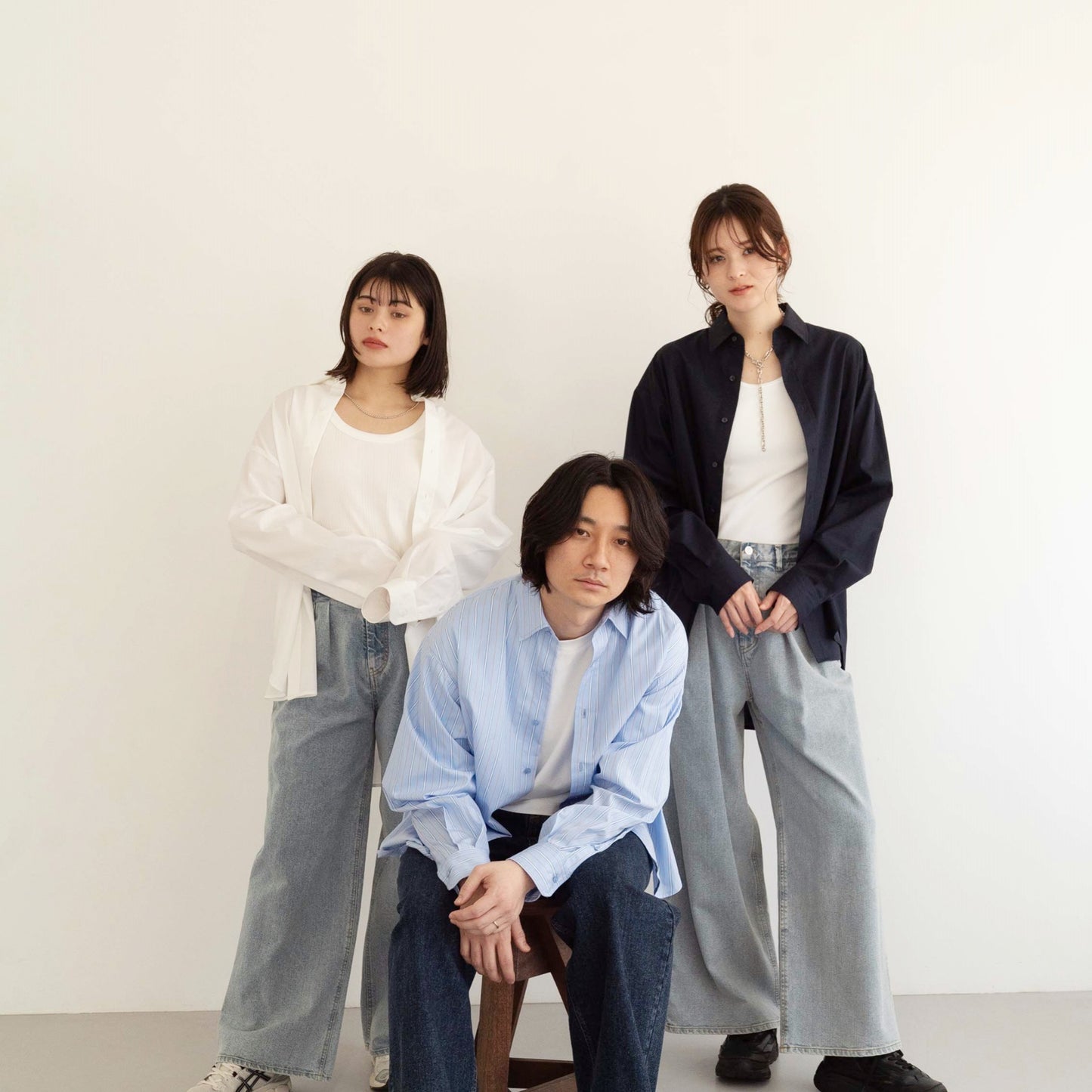 50s tightly woven Luftas and liquid ammonia processed pure cotton oversized design shirt