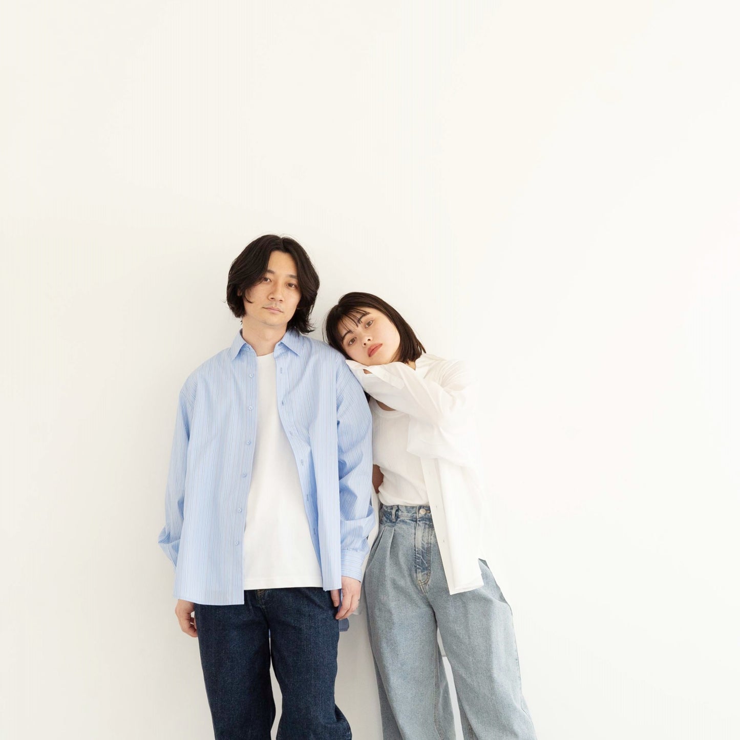 50s tightly woven Luftas and liquid ammonia processed pure cotton oversized design shirt
