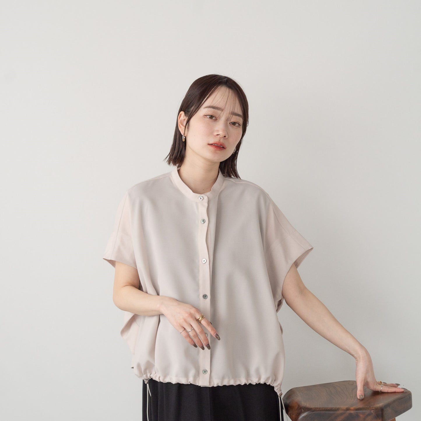 Linen like polyester wide BL