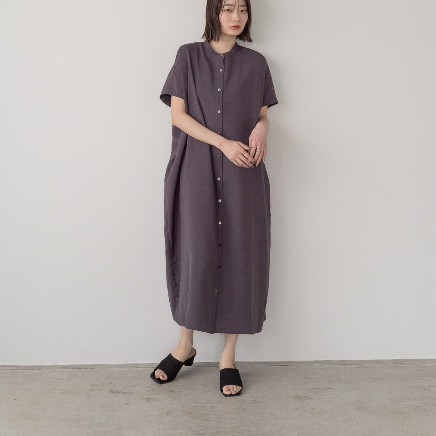 Linen like polyester wide BL OP