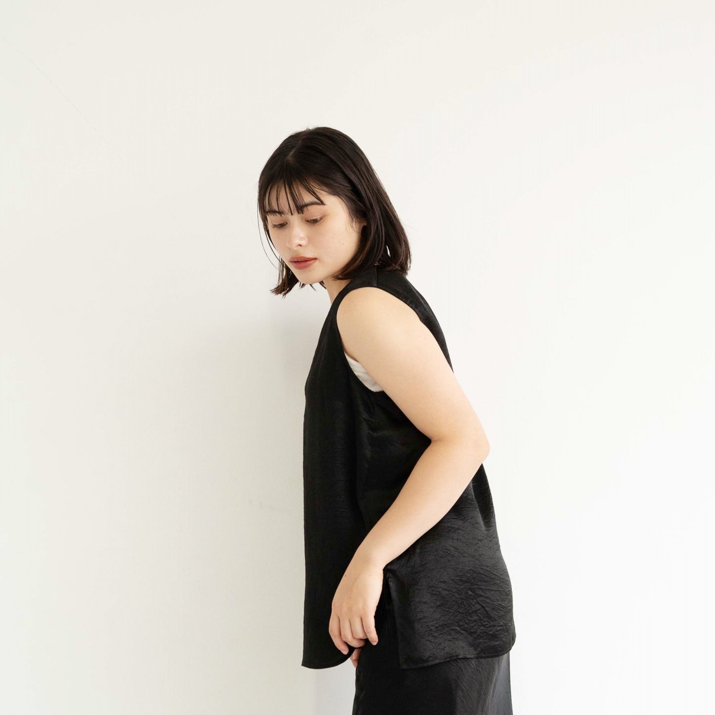 Acetate vintage satin vest