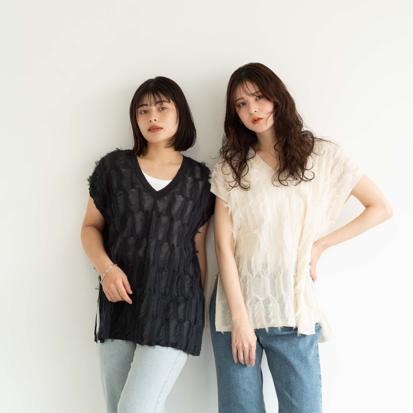 short tassel long vest