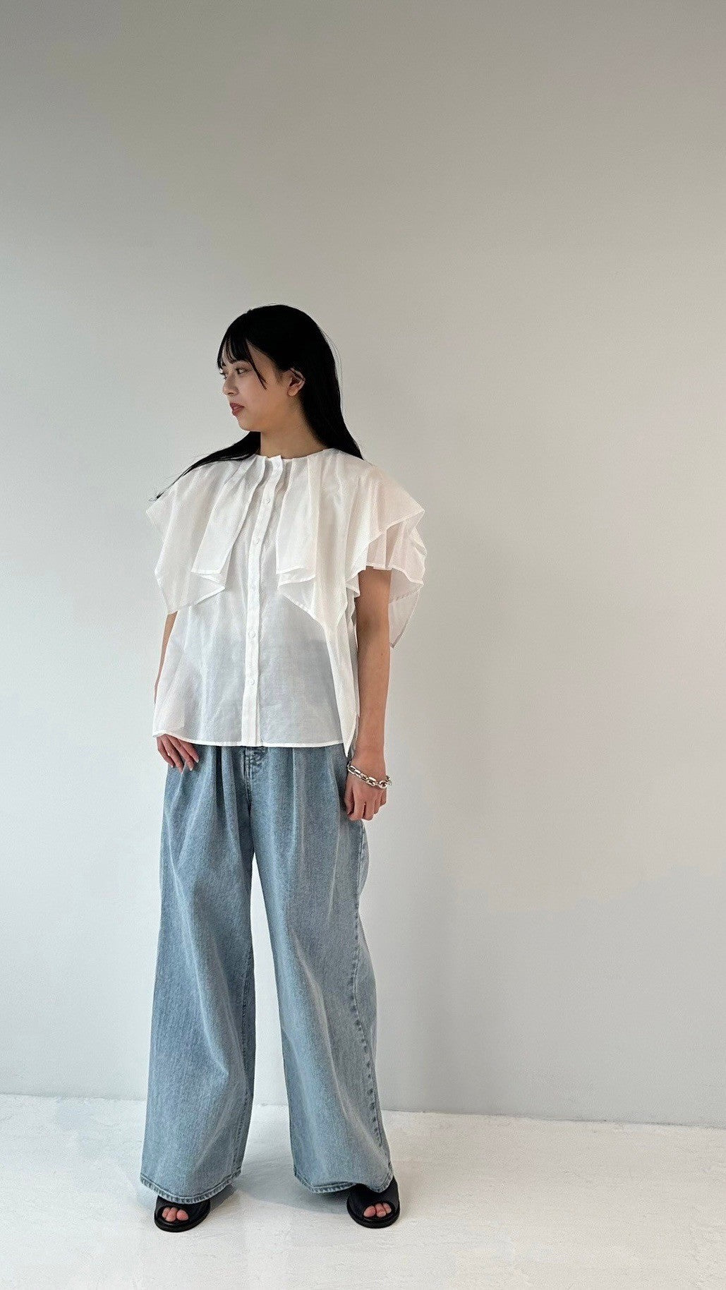 Vintage washer slit Blouse